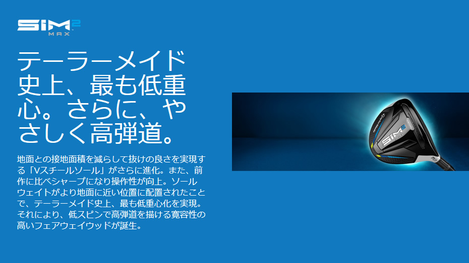 日本仕様 テーラーメイド SIM2 MAX シム2 マックス フェアウェイウッド