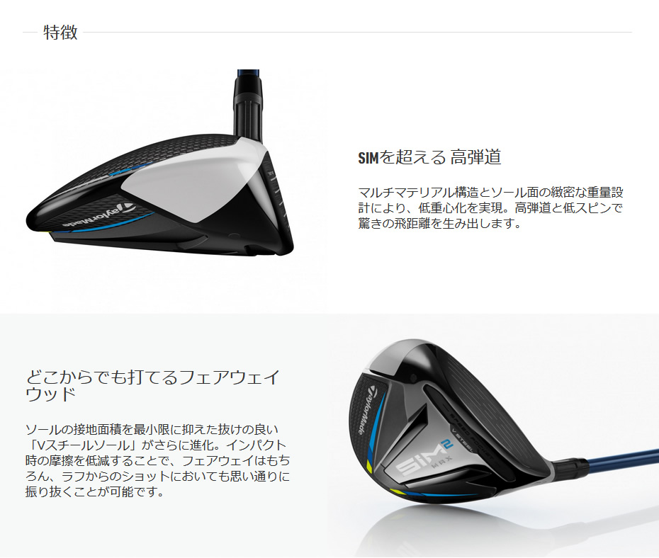 日本仕様 テーラーメイド SIM2 MAX シム2 マックス フェアウェイウッド