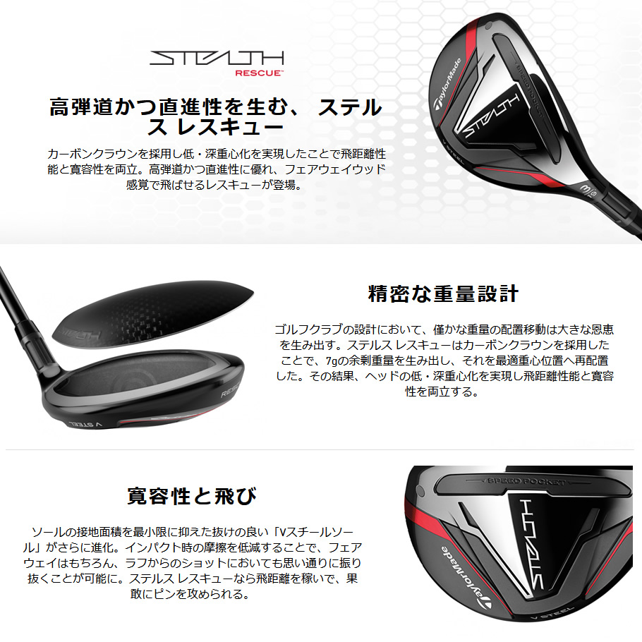 日本仕様 テーラーメイド STEALTH ステルス レスキュー ...