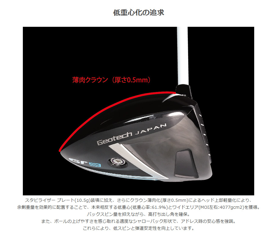 お取り寄せ商品 高反発仕様 ジオテック GT 9 (ナイン) αスペック