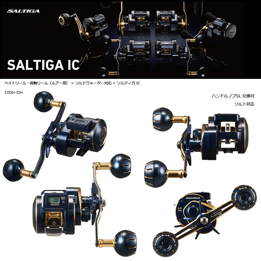 ダイワ 21 ソルティガIC 100H-DH 釣具 リール SALTIGA IC ベイトリール ...