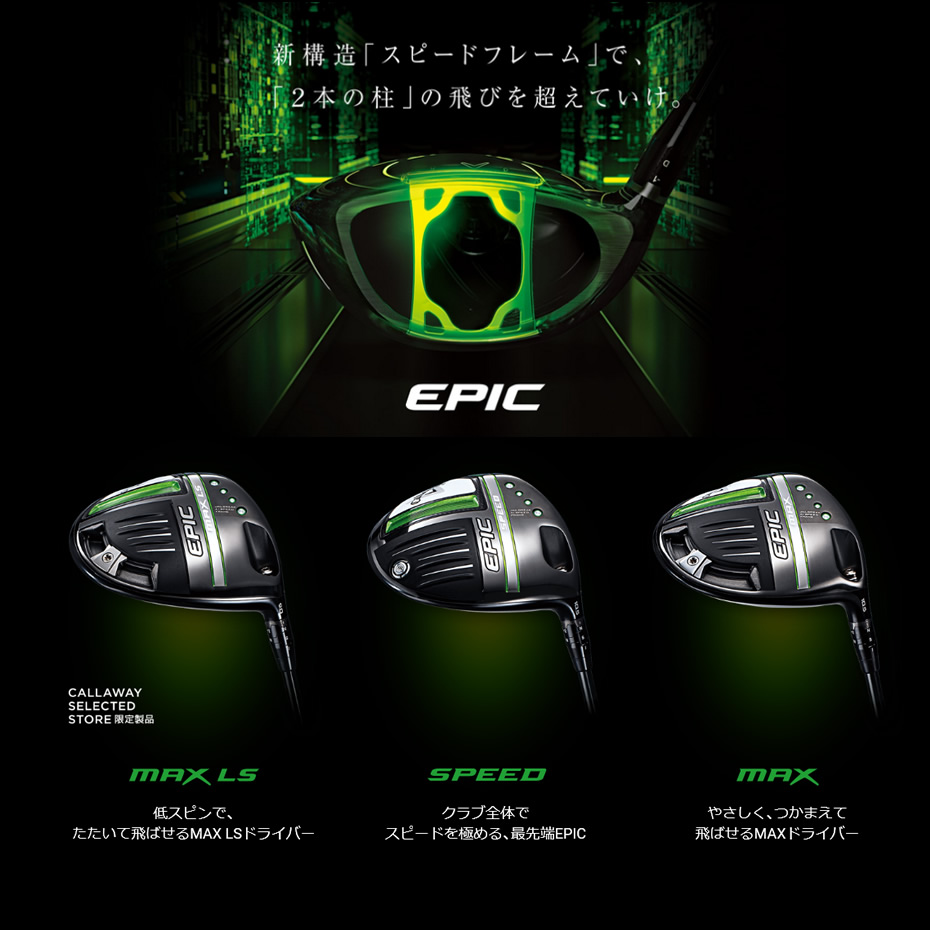 日本仕様 キャロウェイ セレクトストア限定 EPIC MAX LS エピック マックスLS ドライバー TOUR AD HD-6  フレックス：S-GolfProtection