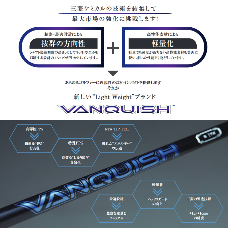 三菱/ヴァンキッシュ5TX/VANQUISH/43.5インチ/ドライバー用