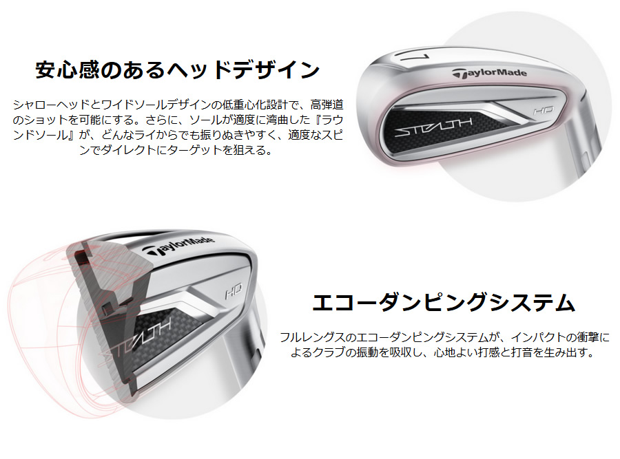 日本仕様 テーラーメイド STEALTH HD ステルスHD #6-PW 5本