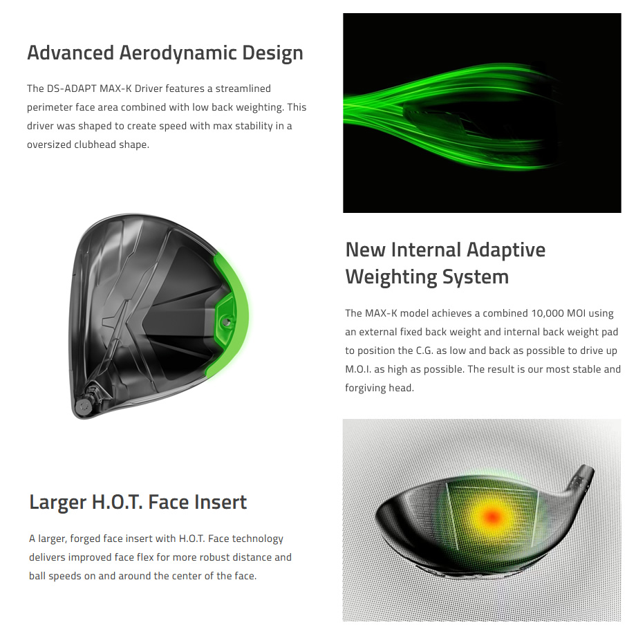 DS-ADAPT MAX-K Driver – COBRA Golf