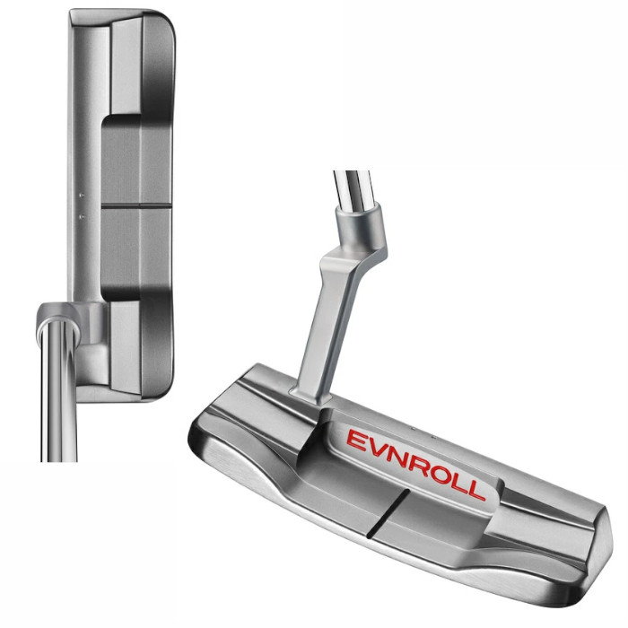 【新品同様】イーブンロールパター EVNROLL ER1v 34in カバー付き イーブンロール EVNROLL ER1v ショートクランクネック パター イーブン
