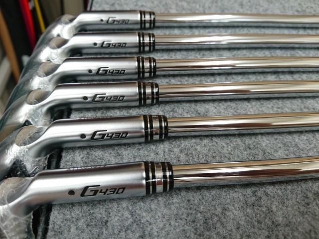 未使用品 PING ピン G430 黒ドット #6-PW/45 6本 アイアンセット N.S.
