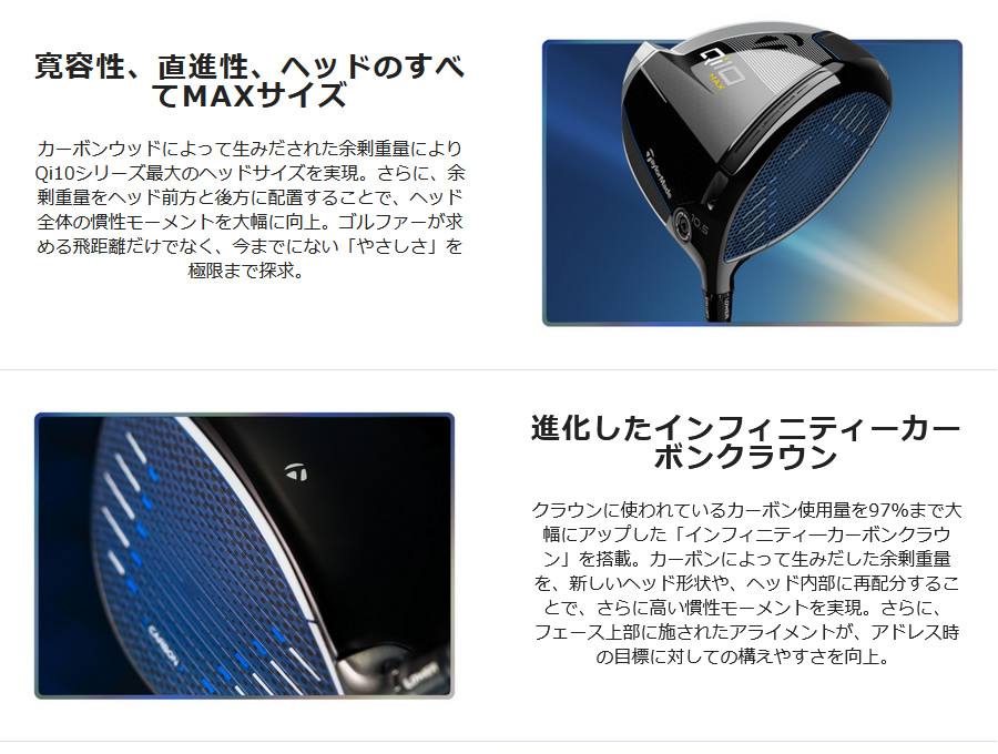 日本仕様 テーラーメイド Qi10 MAX マックス ドライバー 純正
