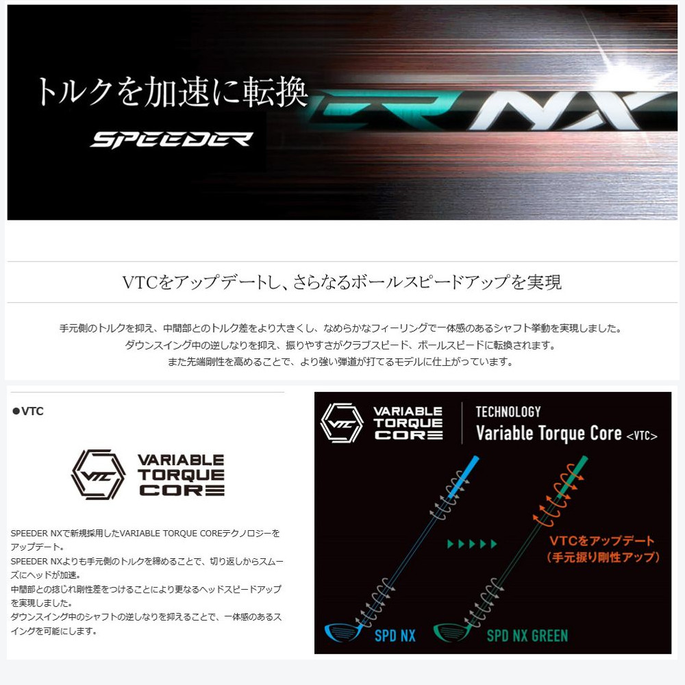 日本仕様 フジクラシャフト SPEEDER NX GREEN スピーダーNXグリーン